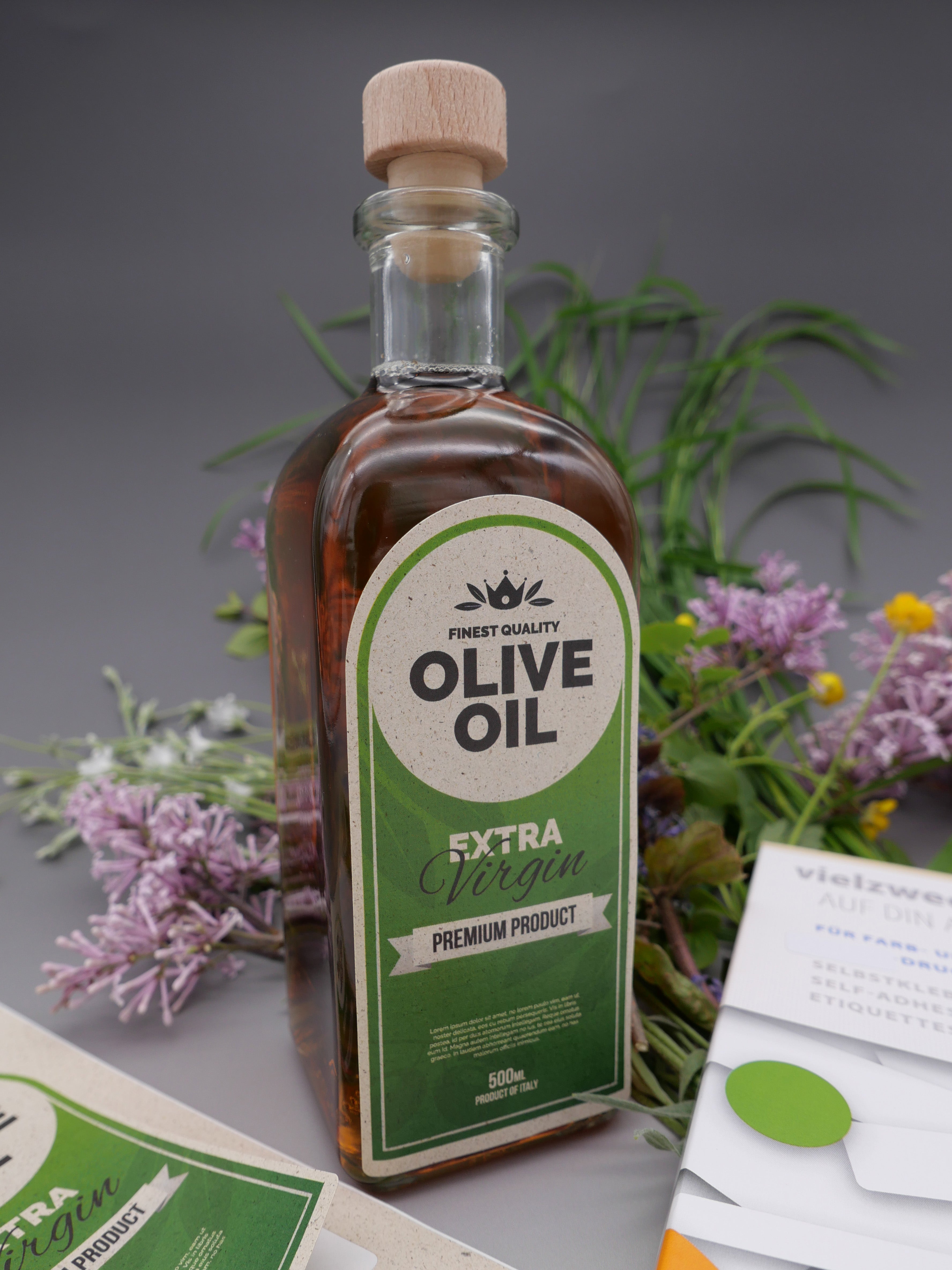 ENDI-HAFT Graspapier Etiketten, 60x130 mm auf DIN A4 Bögen