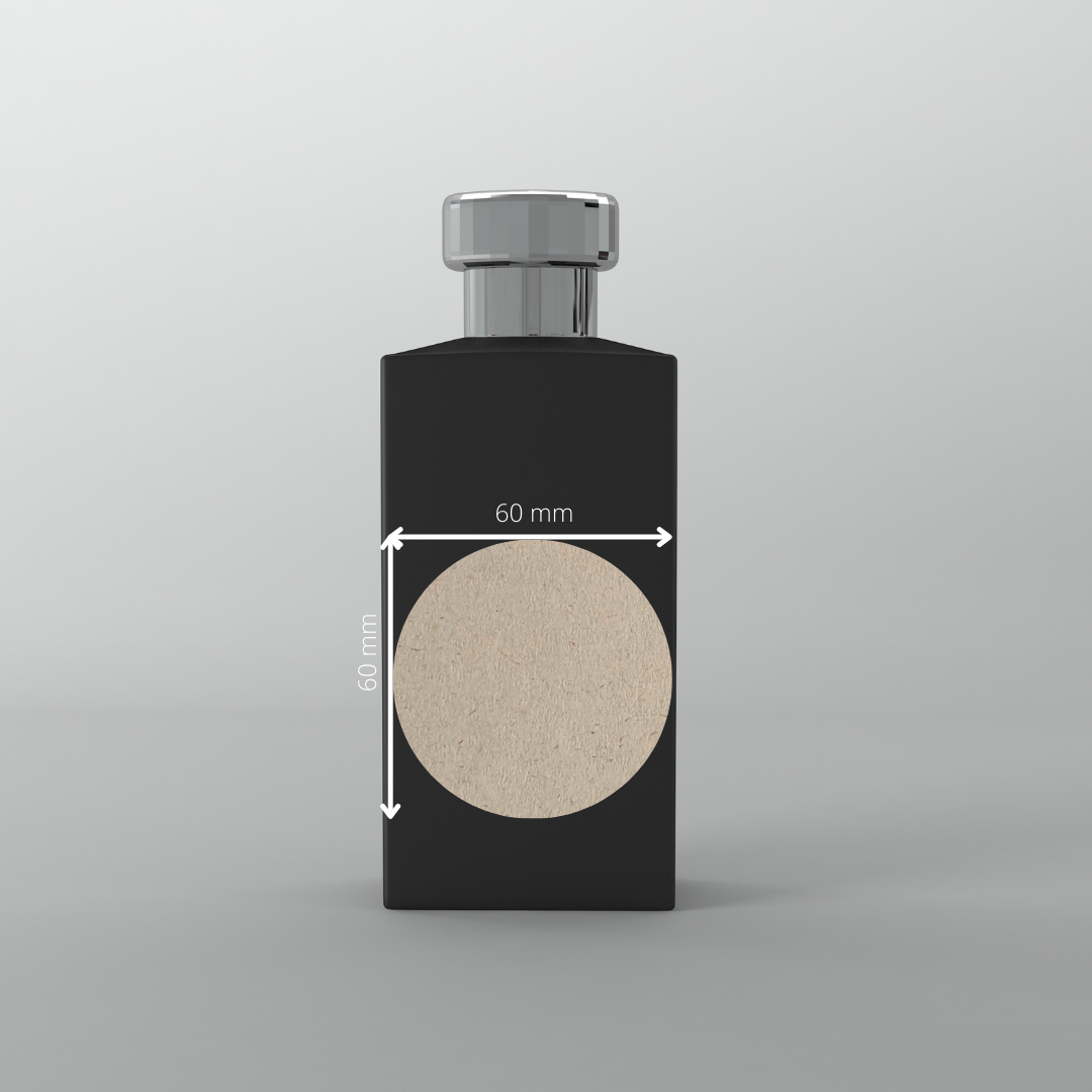 BIOpaper Natural, 60 mm rund auf DIN A4 Bögen