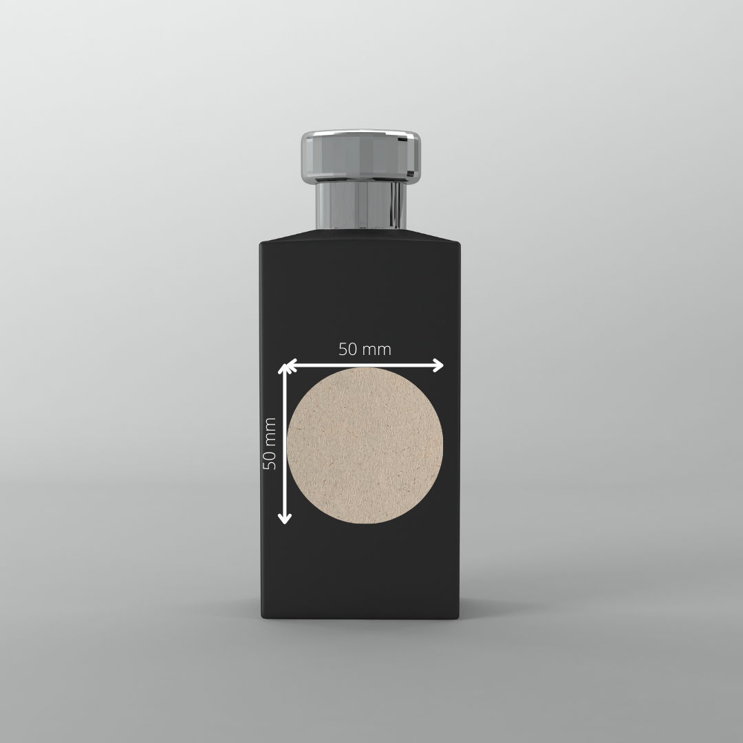 BIOpaper Natural, 50 mm rund mit 15 Nutzen auf DIN A4 Bögen