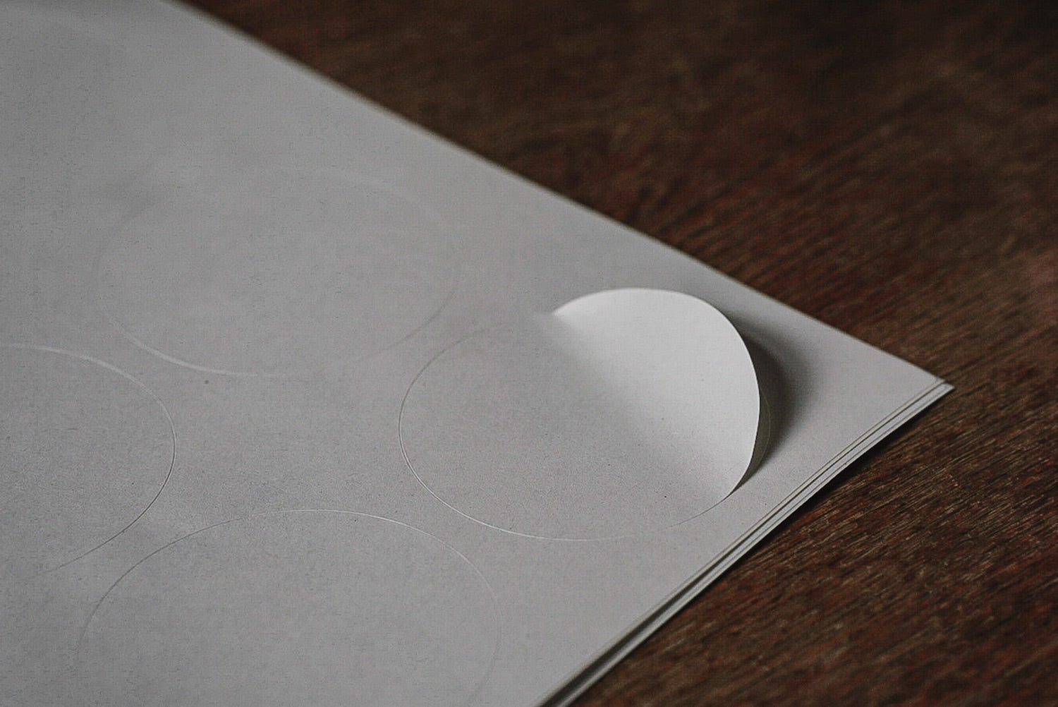 Recycling Etiketten, 50 mm rund auf DIN A4 Bögen 20 Nutzen